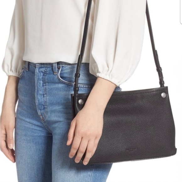 Like new Rag & Bone Black Compass Crossbody Bag or Clutch w/ Cards & dust bag! - Picture 1 of 13